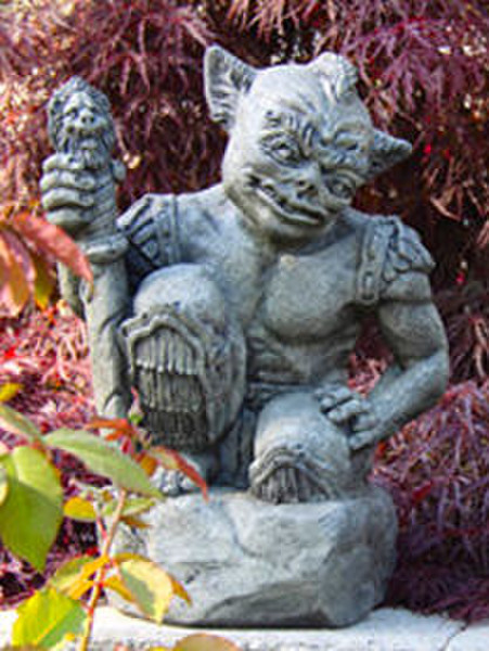 Goblin Guard with Sword Garden Statue
